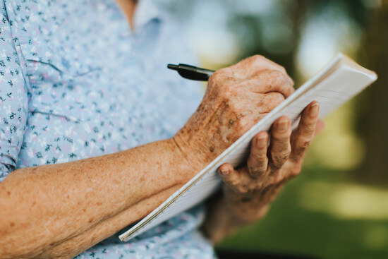 elderly-woman-writing